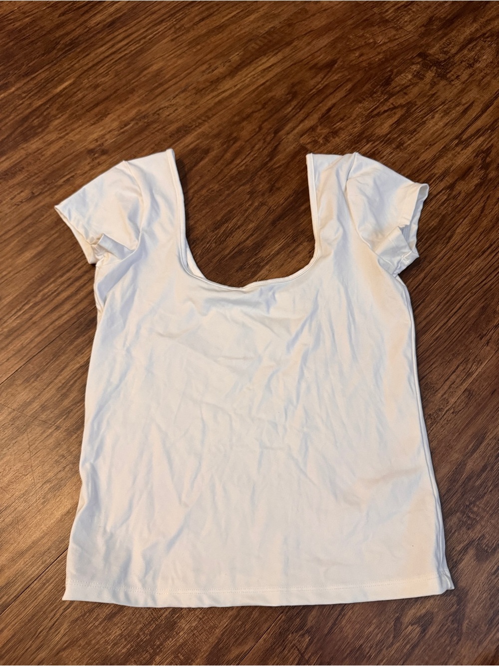 Cotton On White Scoop Neck Crop Top